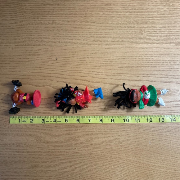 Cabbage Patch Posable Figures Lot of 3 African American Skater Majorette Weights - Picture 7 of 8